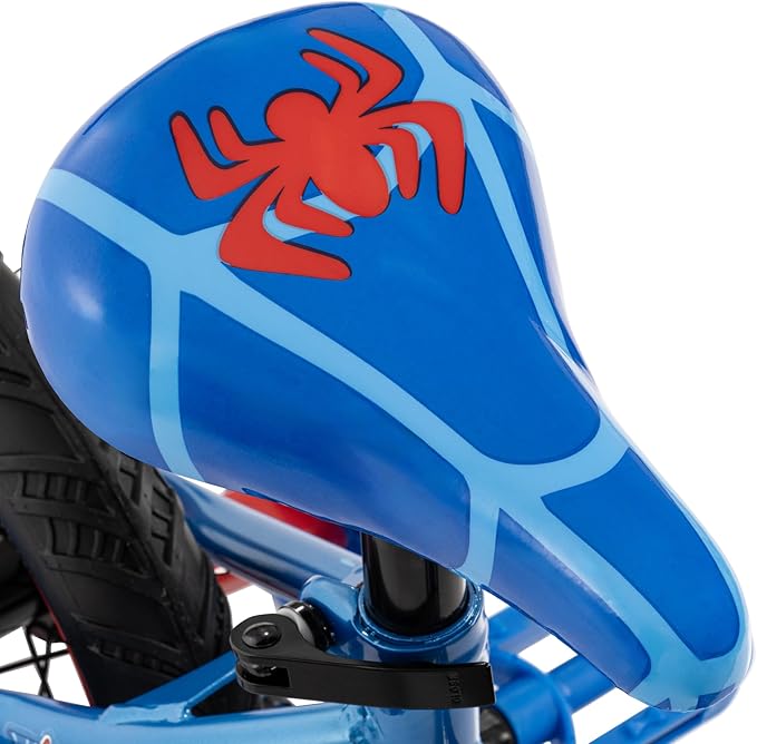 Huffy Disney and Marvel 12/16 Inch Boy's Bike for Kids, Multiple Color Options and Designs Available, Ideal for Ages 3+ Years Old, Removable Training Wheels, Adjustable Seat, Simple Coaster Brake