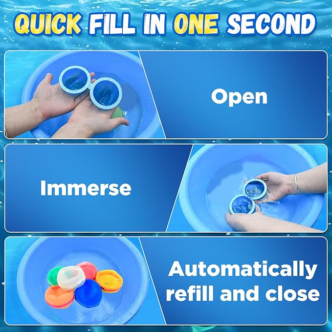 12 PCS Water Balloons,Magnetic Silicone Water Balls Quick Fill with Mesh Bag,Summer Outdoor Pool Beach Party Supplies Toys Water Balloon for Kids Adults (12pcs)