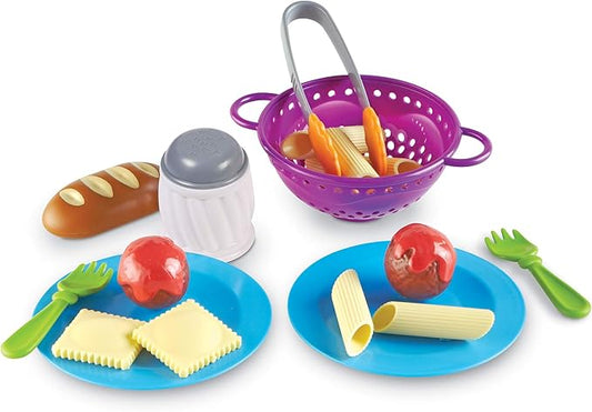 Learning Resources New Sprouts Pasta Time - 20 Pieces, Ages 2+ Pretend Play Food for Toddlers, Preschool Learning Toys, Kitchen Play Toys for Kids
