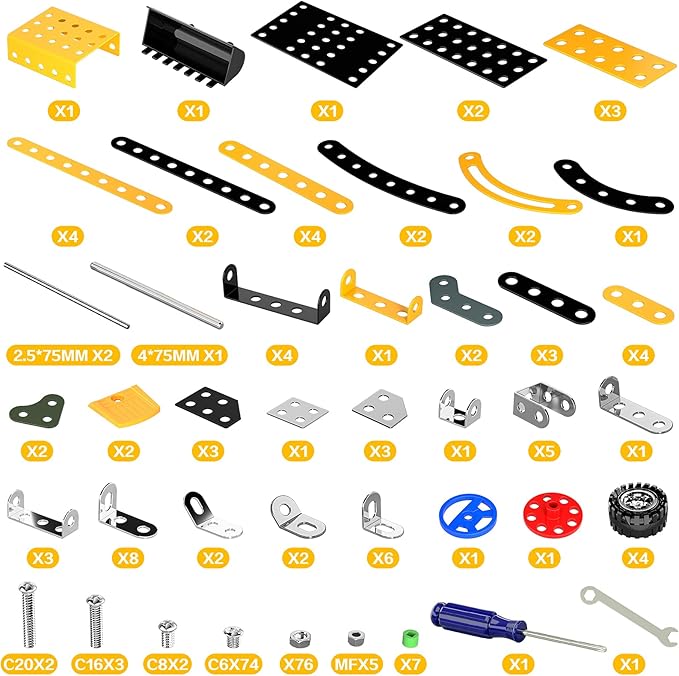 Lucky Doug Stem Building Projects Toys for Kids Boys 8 9 10 11 12 Year Old, Metal Building Construction Model kit, Building Blocks DIY Toys