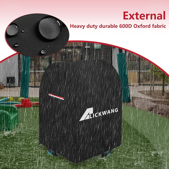 AIickwang Outdoor 600D Heavy Duty Waterproof Folding Water Play Table Cover,Compatible with Little Tikes 660429C3 Water Table Cover.27" L x 27" W x 32"H