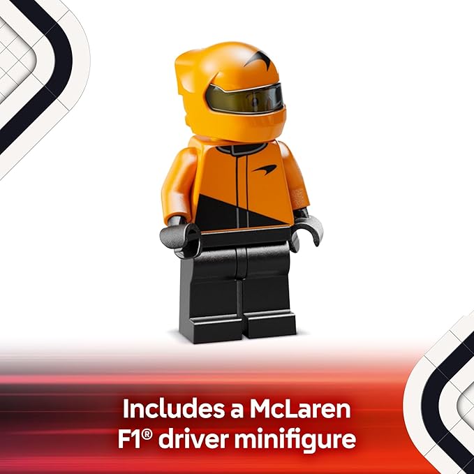 LEGO Speed Champions McLaren F1 Team MCL38 Race Car Toy - Building Set for Kids, Boys & Girls, Ages 10+ - Toy Car for F1 Fans - Gift Idea for Birthday - 77251