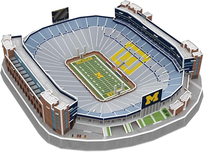 Pro-Lion 3D Jigsaw Puzzle of Michigan Wolverines Stadium -106 Pieces | Home of Michigan Wolverines | NCAA Football Gifts for Age 7+