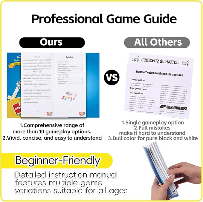 Mexican Train Dominoes Set Double 15,Double Fifteen Dominoes with 136 Tiles,Dot Dominos for Adults Family Board Games with Lightweight EVA Case Portable for Travel Camping