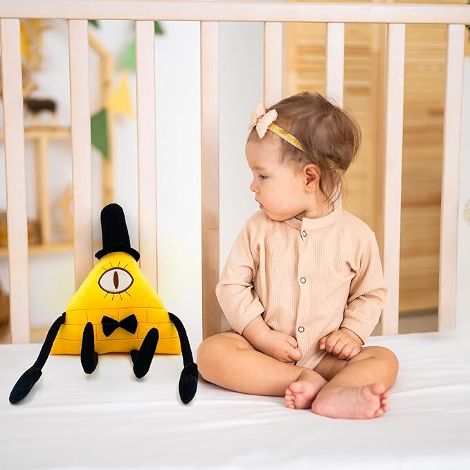 Gravity Falls Plush -Bill Cipher Plush – Soft and Cute Gravity Falls Stuffed Toy, Baby Plush Doll Pillow, for Kids, Boys, Girls, and Fans of Weird Town for Christmas Thanksgiving