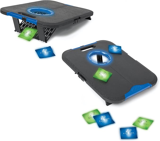 EastPoint Sports Go! Gater Cornhole – Light-Up and Travel Versions – Easy Storage & Light-Weight – Perfect for Outdoor and Indoor Play