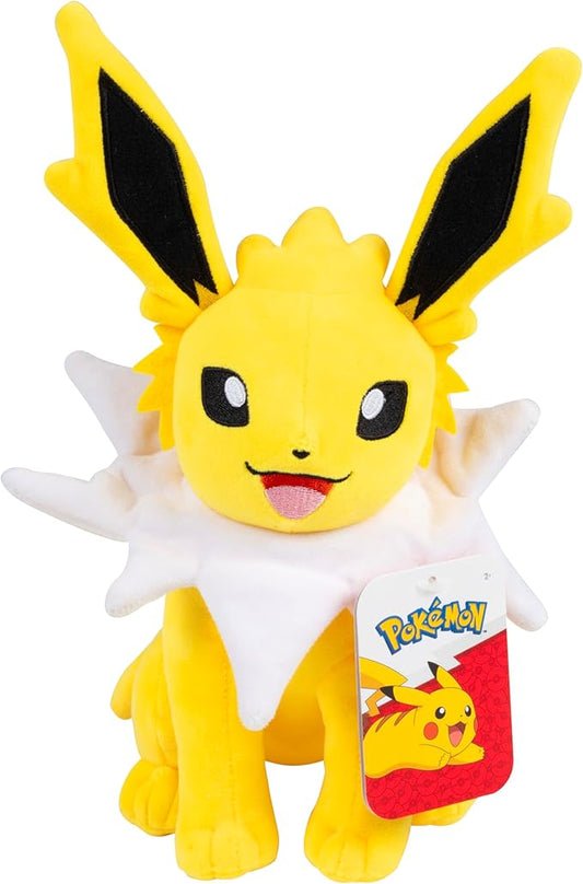 Pokémon 8" Jolteon Plush - Officially Licensed - Eevee Evolution Figure - Authentic Soft Stuffed Animal Toy - Gift for Kids, Boys, Girls - 2+
