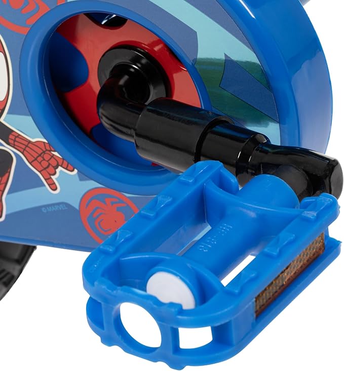 Huffy Disney and Marvel 12/16 Inch Boy's Bike for Kids, Multiple Color Options and Designs Available, Ideal for Ages 3+ Years Old, Removable Training Wheels, Adjustable Seat, Simple Coaster Brake