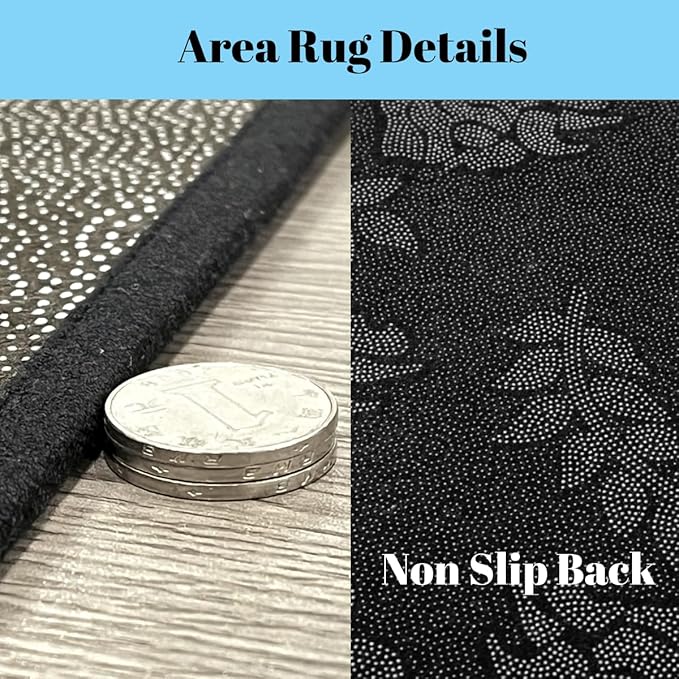 Erosebridal Campfire Area Rug 4'11" x 3'3" Tree Stump Rug for Teens Kids Fun Woodland Campsite Summer Happy Camping Carpet Cartoon Stones Green Tree Non Slip Living Room Rugs