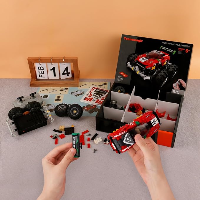 STEM Projects Toys RC Building Car for Kids Ages 7-9 8-12 Year Old, Remote Control Monster Truck, Boys and Girls Best Christmas and Birthday Gifts