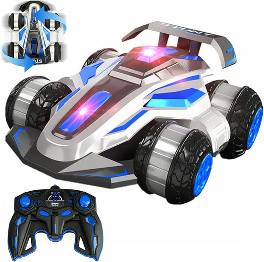 RC Drift Car with 360° Rotating Stunt Vehicle, High-Speed Drift RC Stunt Deformation Car, 2.4GHz 4WD Plasma Cars with Lights & Music, RC car Anti-Gravity Drift & Spin for 6-12 Years Boys