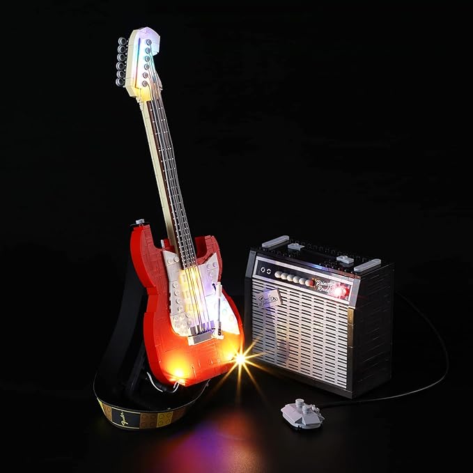 LIGHTAILING Led Light for Lego 21329 Ideas Fender Stratocaster Building Blocks Model - NOT Included The Model Set