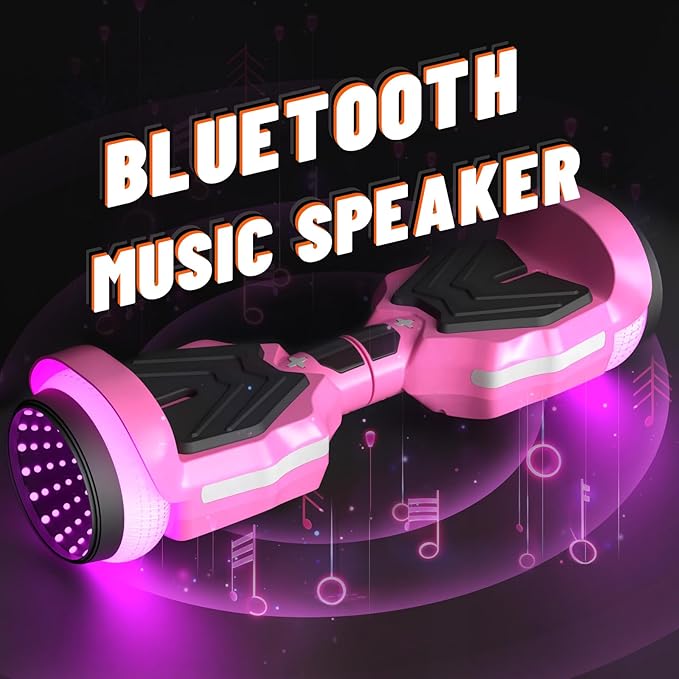 Scooter, Colorful LED Light-Up Wheels, Bluetooth Speakers and APP, Dual 250W Motors, 8.5 mph Max Speed & 8.5 Miles Max Range, Gifts for Kids Adults Girls Boys