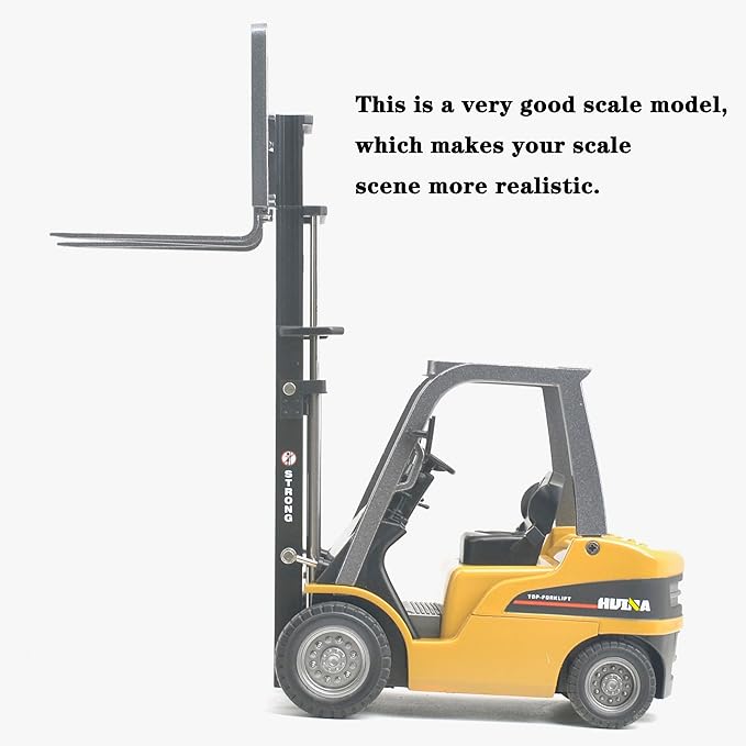 Ailejia Forklift Trucks Toy Alloy Fork Truck Models Warehouse Construction Truck Vehicle Model Engineering Car Toy Boy Gift (Forklift)