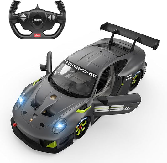 RASTAR RC Cars 1/14 Porsche 911 GT2 RS Clubsport 25 Remote Control Porsche Toy Car for Kids, Grey 2.4GHz