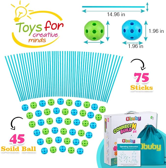 Kids Fort Building Kit 120 Pieces Construction STEM Toys for 5 6 7 8 9 10 11 12 Years Old Boys and Girls Ultimate Forts Builder Gift Build DIY Educational Learning Toy for Indoor & Outdoor