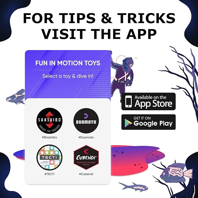 SHASHIBO Meow Wolf Shape Shifting Box - STEM Magnetic Fidget Cube That Transforms Into Over 70 Shapes, Download Fun in Motion Toys Mobile App (Dryer Portal)