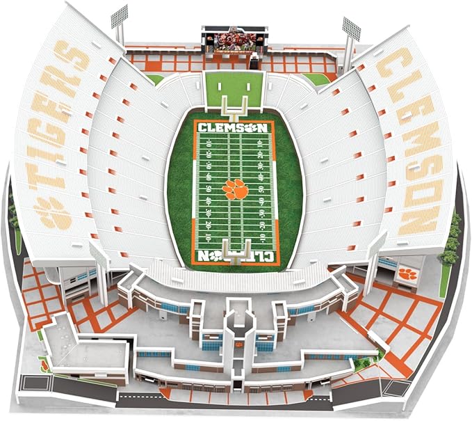 Pro-Lion 3D Jigsaw Puzzle of Jordan-Hare Stadium -94 Pieces | Home of Clemson Tigers | NCAA Football Gifts for Age 7+