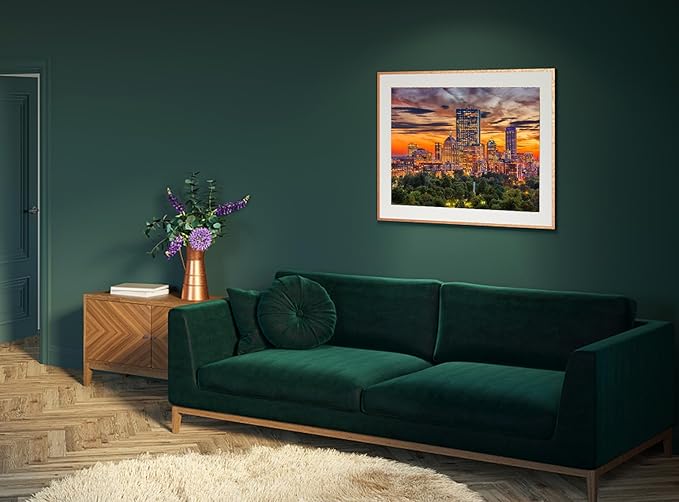 Jigsaw Puzzles for Adults,2 Pack 1000 Pieces Puzzles,Boston Downtown Skyline and New York City Midtown Puzzles, A Scenic Birthday for Mom and Girl Friend