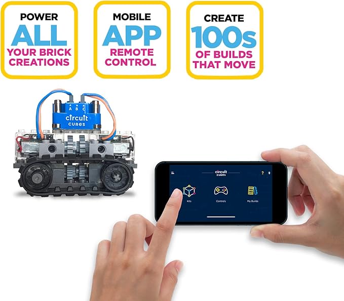 Bluetooth Upgrade+ Kit Electronic Toy Building Set Compatible with Most Building Blocks STEM Toy Learning