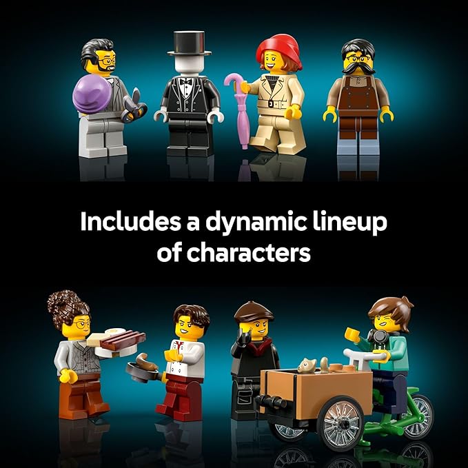 LEGO Icons Tudor Corner Building Set for Adults 18+ - DIY Miniature House Kit - Collectible Mini House Building Set for Men and Women - Crafting Gift for Adults - 10350