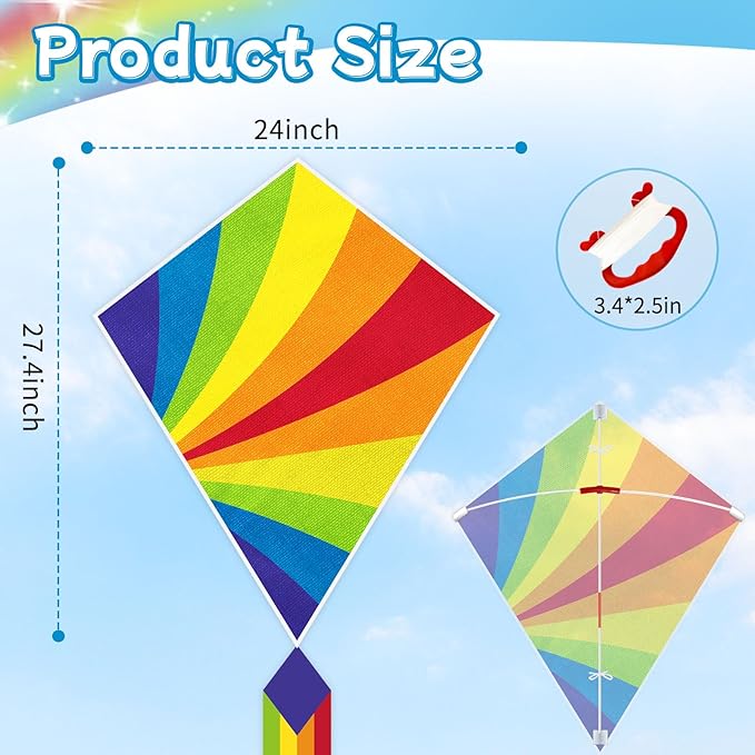 Kite for Kids Easy to Fly - Kites for Kids Girls Boys Adults Easy to Fly, Perfect for Easter Birthday Gift Idea Beach Trip Park Family Activities Outdoor Games