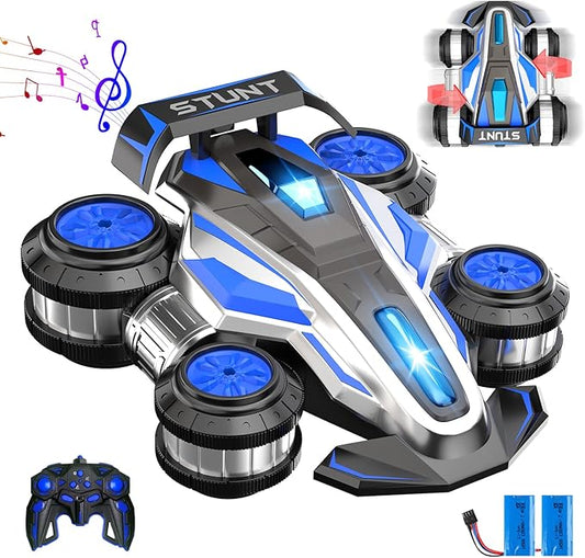 Remote Controlled Drift Stunt Car, Light and Music RC Cars, 360 ° Rotation Suspended Car, 2.4G,4WD Remote Control Cars, Birthday Gift for Boys and Girls Aged 5-13