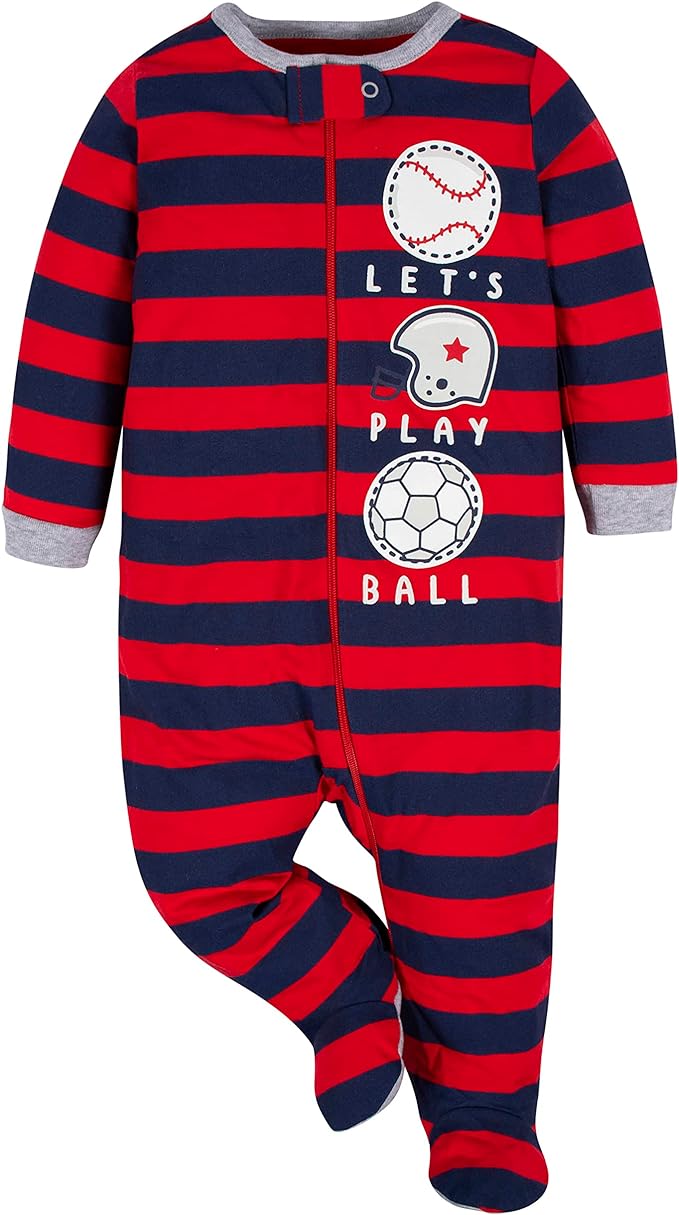 Gerber Baby Boys 4 Pack Sleep 'N Play Footie