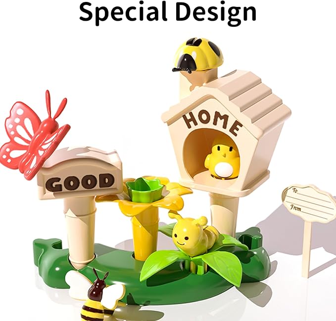 TEMI Toddler Toys Birthday Gifts for 3 4 5 6 7 Year Old Girls Boys, 91 PCS Flower Garden Building Toy STEM Educational Activity Preschool Toys for Kids Age 3-6