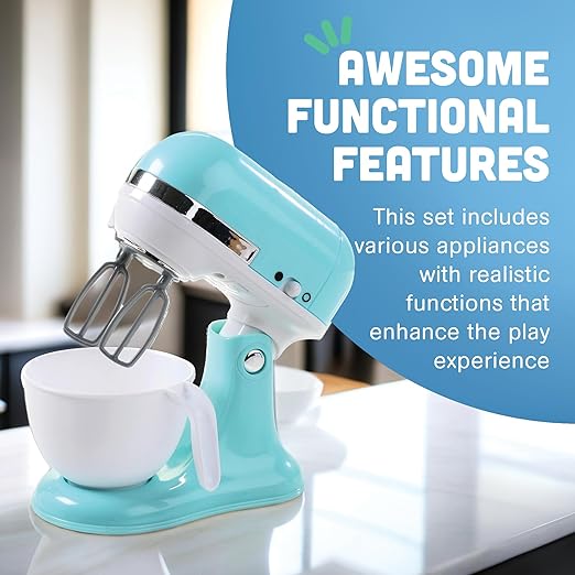 Constructive Playthings My Kitchen Series, Kids Blender Toy, Play Mixer for Imaginative Play, Learning Toy for Children Ages 3+