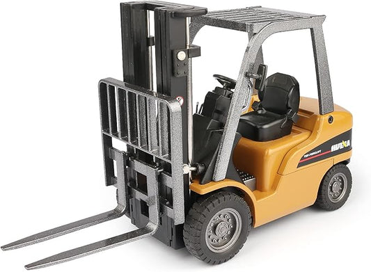 duturpo 1/50 Scale Diecast Forklift Truck Toys, High Detail Metal Construction Vehicles Model Toy for Kids (Forklift)