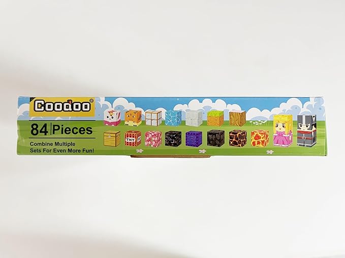 Magnetic Blocks - Build Mine Magnet World Magic Portal Set, Magnetic Tiles Building Blocks Toddler Toy STEM Sensory Outdoor Toys for 3+ Year Old Boys & Girls, Creative Kids Games Kids Toys 84PCS