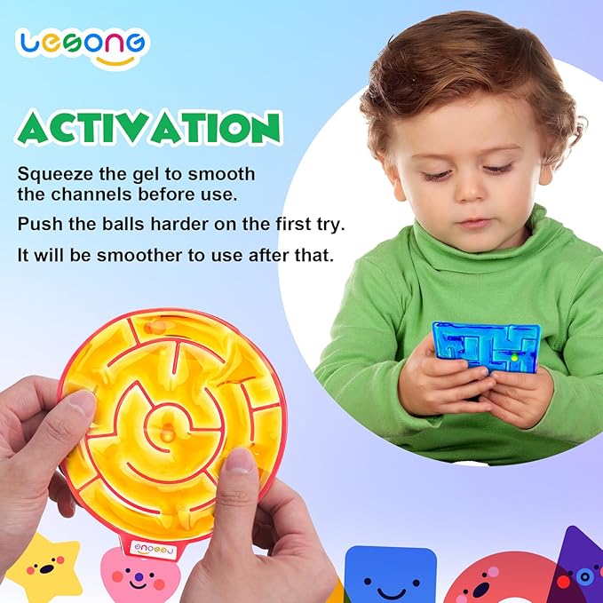 Sensory Fidget Toys for Children with Autism: Calming Gel-Filled Maze for Classroom and Home - Special Needs Sensory Toys for Kids Travel