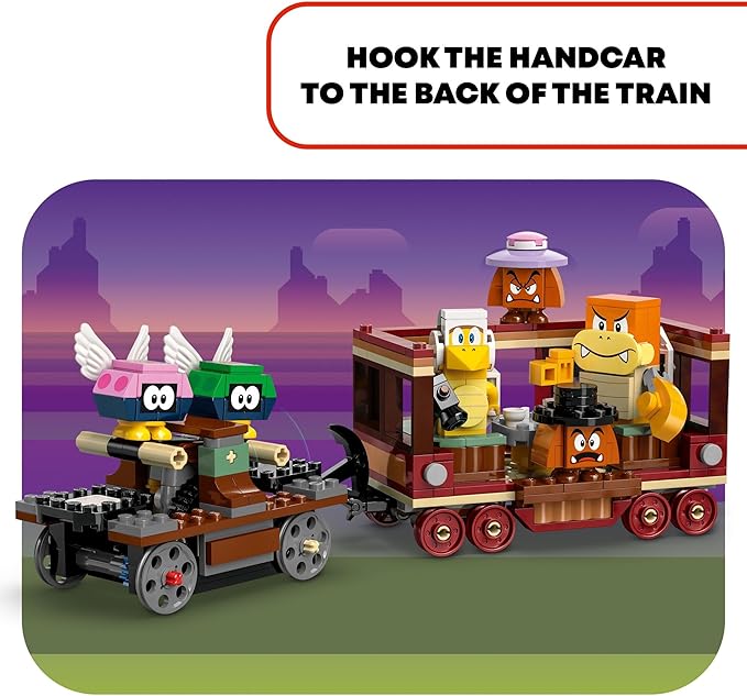 LEGO Super Mario The Bowser Express Train Toy Playset, Includes a Hammer Bro, a Boom Boom, 2 Goombas and 2 Para-Biddybuds, Nintendo Birthday Gift for Boys, Girls and Gamers, Mario Toys for Kids, 71437