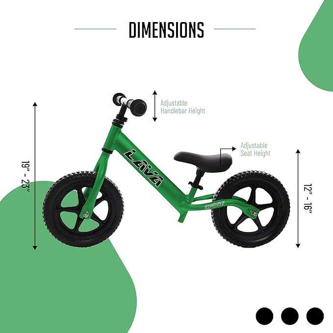 Balance Bike - Lightweight Aluminium Toddler Bike for 2, 3, 4, and 5 Year Old Boys and Girls - No Pedal Bikes for Kids with Adjustable Handlebar and Seat, EVA Tires - Training Bike