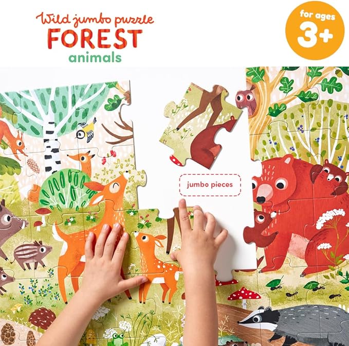 Wild Jumbo Puzzle Forest Animals 3+ Floor Puzzle