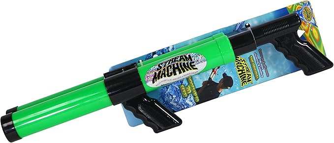 Stream Machine Water Gun Launcher - Double Barrel Water Blaster - Squirt Gun for Outdoor Games - Swimming Pool Toys (Colors Vary)