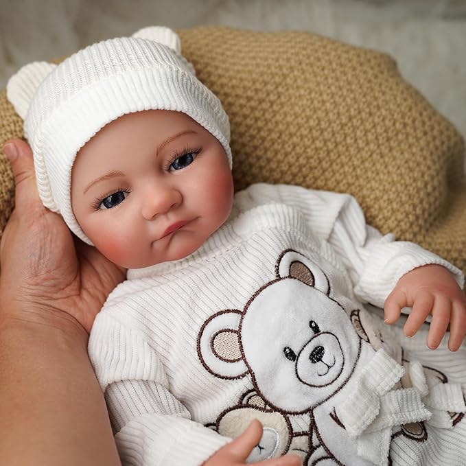 BABESIDE Lifelike Reborn Baby Dolls Boy - 20-Inch Baby Soft Body Realistic-Newborn Baby Doll Real Life Baby Dolls with Complete Accessories for 3+ Years Old Gifts
