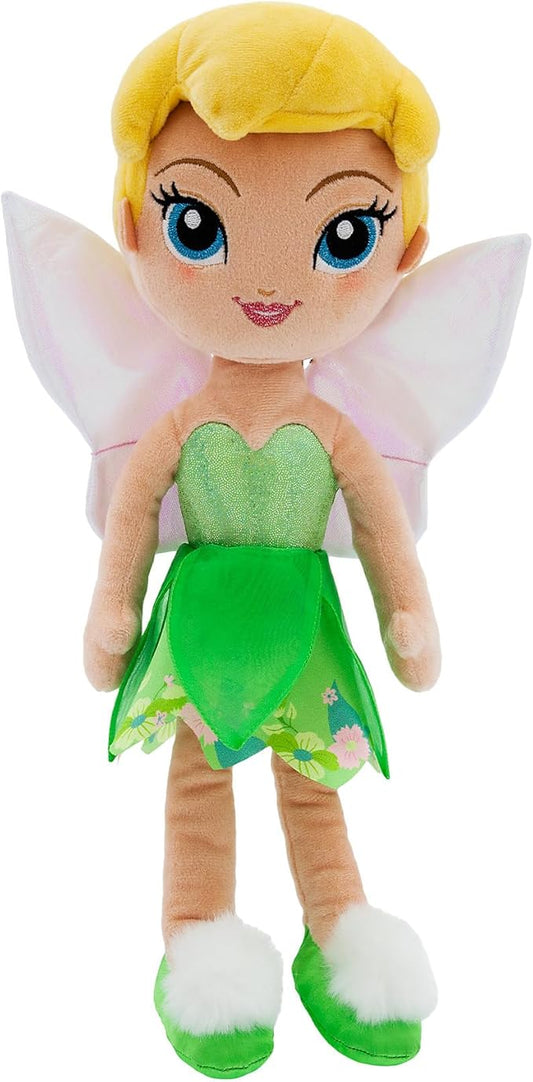 Disney Store Official Princess Plush Doll, Tinker Bell from Peter Pan, Medium 14 Inches, Soft Plushy with Embroidered Features, Princess Toys for Girls, Disney Dolls, Stuffed Animals for Girls