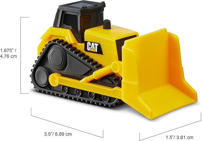 CAT Construction Little Machines 5-Pack – Includes Dump Truck, Front Loader, Bulldozer, Backhoe, and Excavator – 3” Mini Vehicles with Moving Parts – Ideal for Kids Ages 3+