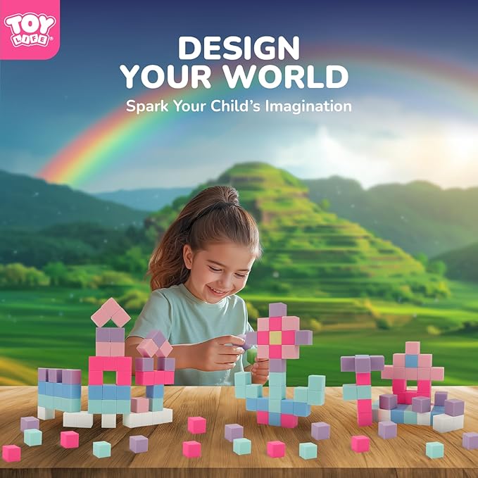 TOY Life 104 Pcs Magnetic Blocks for Kids Ages 3-5, Magnet Building Blocks for Toddlers, Magnetic Blocks for Kids Ages 4-8 Girls & Boys, Educational Learning Building Toys for Age 3 4 5 6 7 8-12