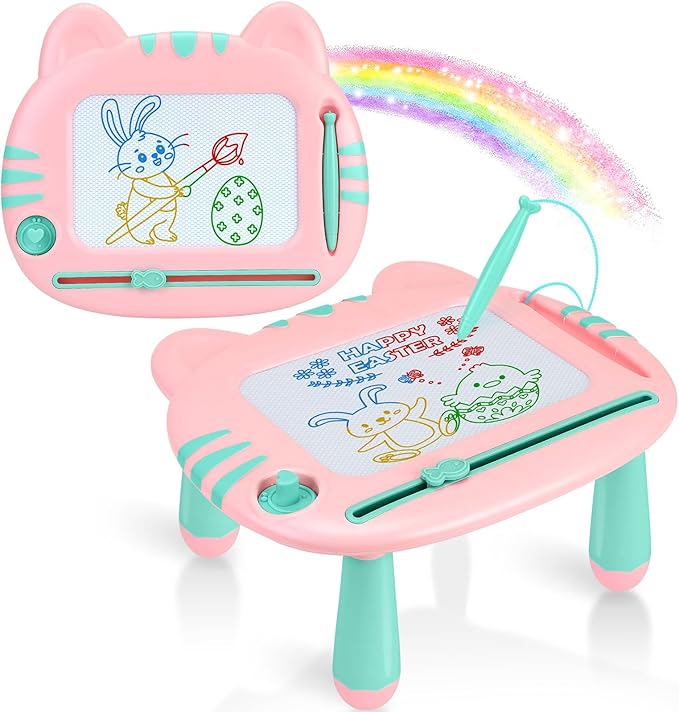 Toys for 1-2 Year Old Girls, Magnetic Drawing Board,Toddler Toys 2-3, Magna Cute Doodle Board,Educational Learning Baby Toys for 1 2 3 4 Year Old Girl, 1 2 3 4 5 Year Old Girl Birthday Christmas Gift