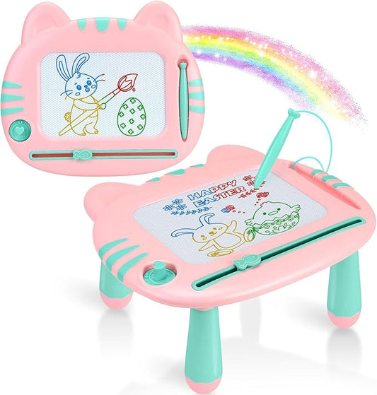 Toys for 1-2 Year Old Girls, Magnetic Drawing Board,Toddler Toys 2-3, Magna Cute Doodle Board,Educational Learning Baby Toys for 1 2 3 4 Year Old Girl, 1 2 3 4 5 Year Old Girl Birthday Christmas Gift