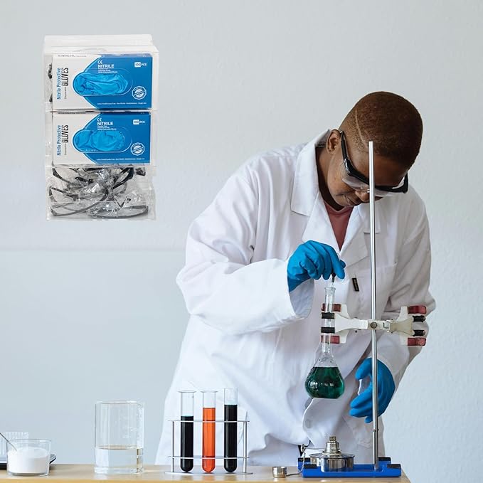 SEANADO Safety Glasses Dispenser Glove Box -2 in 1 Dustproof Acrylic Bin Holder for Protective Eyewear Goggles Used in Industrial, Factory and Lab Settings, Wall Mount or Countertop