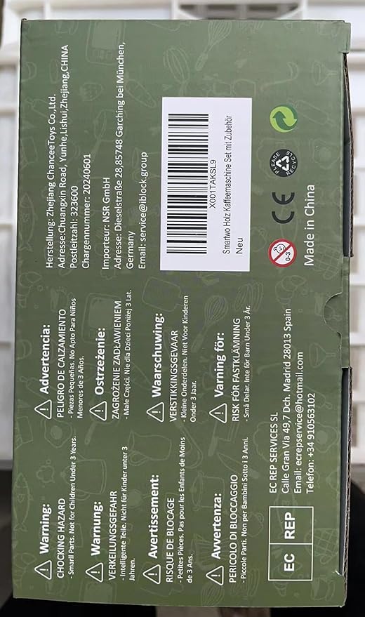 Kids Wooden Coffee Maker Toy,Coffee Machine Playset with Grinder,Play Coffee Making Routine,Stimulates Imaginative Pretend Play and Life Skills,Birthday Gift for Toddler Boy Girl,17pcs