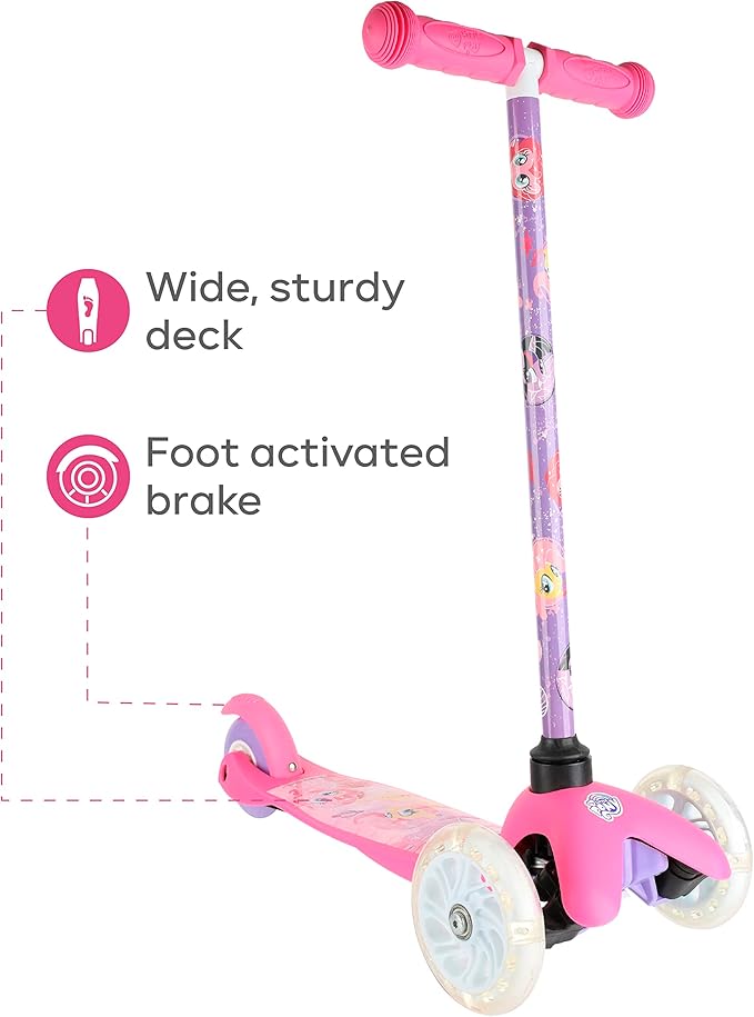 Scooter for Kids Ages 3-5 - Extra Wide Deck & Light Up Wheels, Self Balancing Kids Toys for Boys & Girls, Choose Your Favorite Character