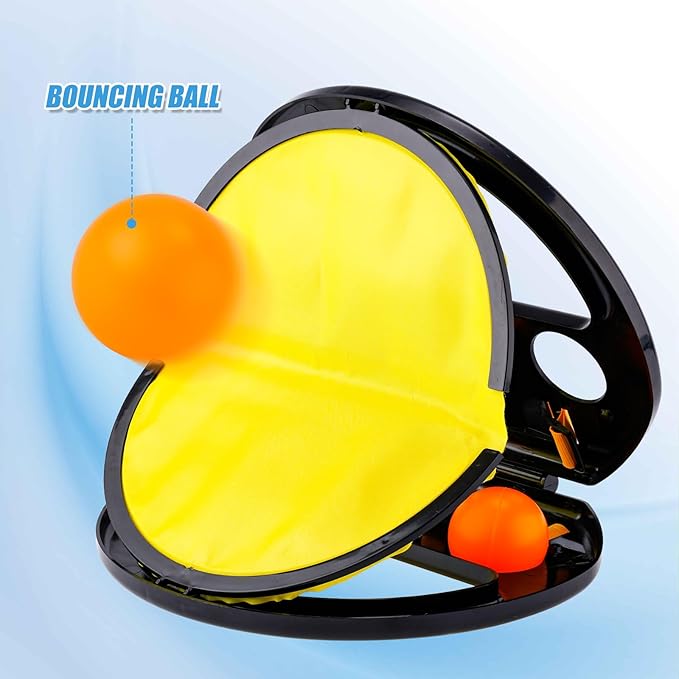 Toss and Catch Ball Set, 2pcs Nylon Cloth and Plastic Ball Claws & 4pcs Plastic Balls Squap Catch Ball Outdoor Toy Easy to Carry Outdoor Games for Kids Outdoor Yard Games Beach