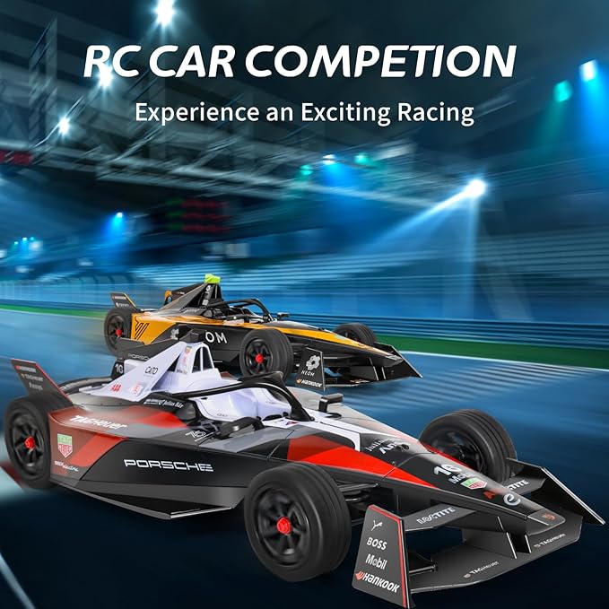 MIEBELY Porsche Formula RC Car - 1/14 Scale, Authentic Licensed, 2.4GHz Remote Control, 3.7V 500mAh Battery, Ideal Gift for Kids & Adults