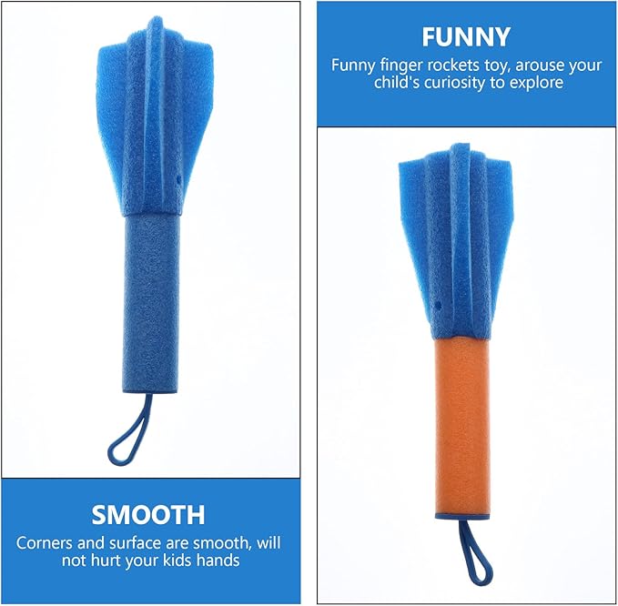 80 Pcs Finger Rocket Kids Outdoor Flying Toys Beach Games Toys for Ages 14 and up Backyard Games for Kids Babyboy Baby Plaything Toy Airplane Child Pearl Cotton Suspenders