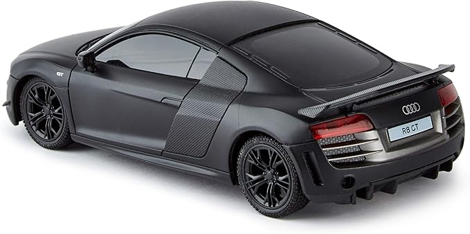 CMJ RC Cars Audi R8 GT RC Remote Control Car Limited Edition Black 2.4Ghz 1:24. Licensed RC Car Series for Girls and Boys Age 8 9 10 11 12 Years Holiday Ideal Gift (Black)